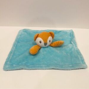 George Fox Lovey Blue Orange Teddy Baby Security Blanket Plush Walmart Toy 11”